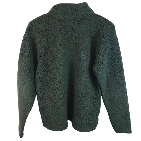 Pink Victoria’s Secret Green Sherpa Style Pullover Size Small - Picture 7 of 8